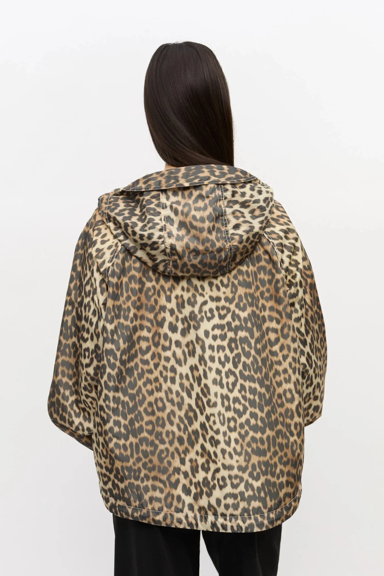 Leopard Print Nylon Jacket sold by Hills Dry Goods product image thumbnail 4