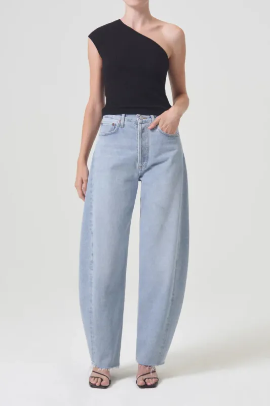 Luna High Rise Pieced Taper sold by Hills Dry Goods