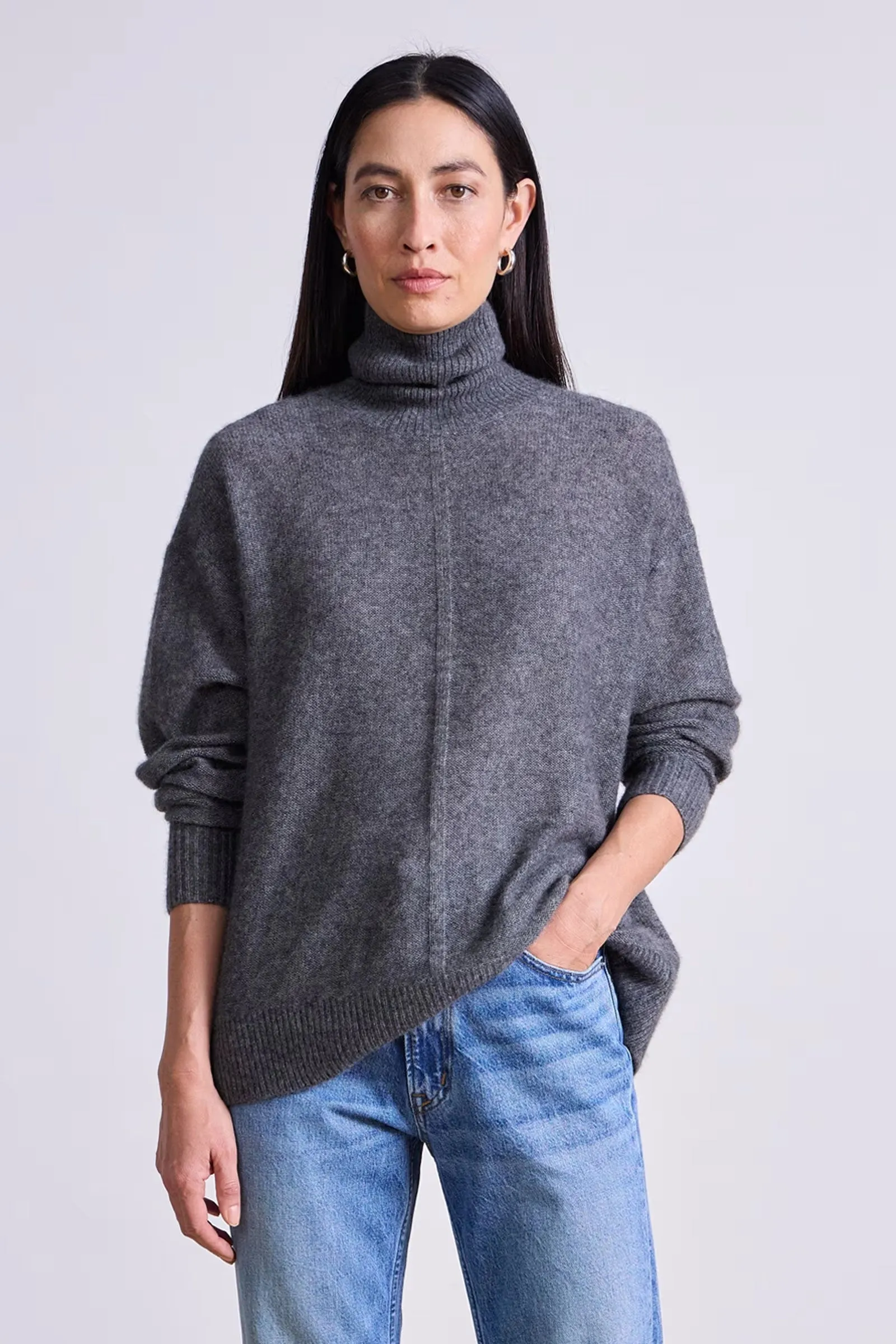 Softest Tissue Weight Turtleneck sold by Hills Dry Goods