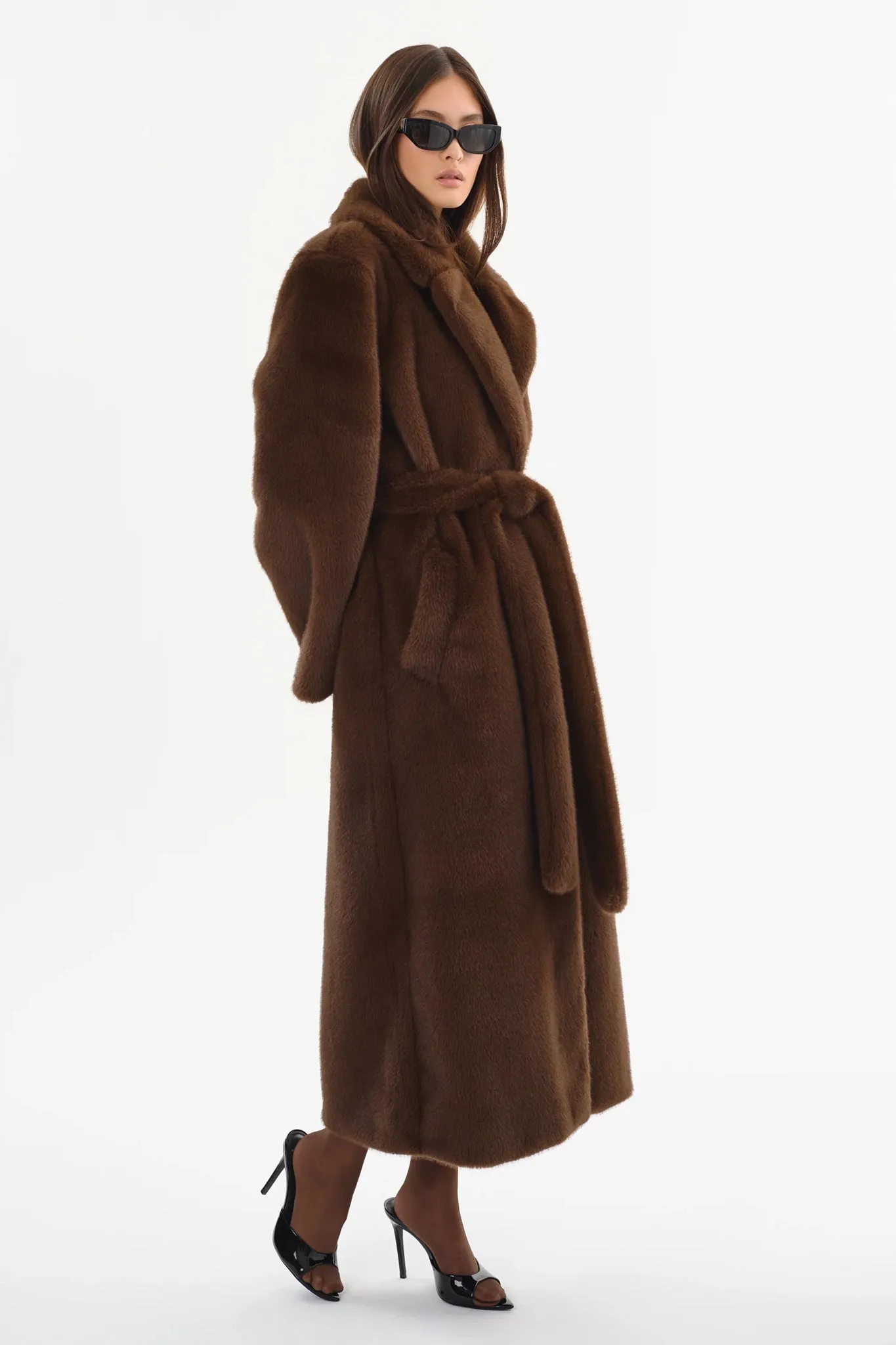Darelle Oversized Faux Fur Maxi Coat sold by Hills Dry Goods product image thumbnail 2