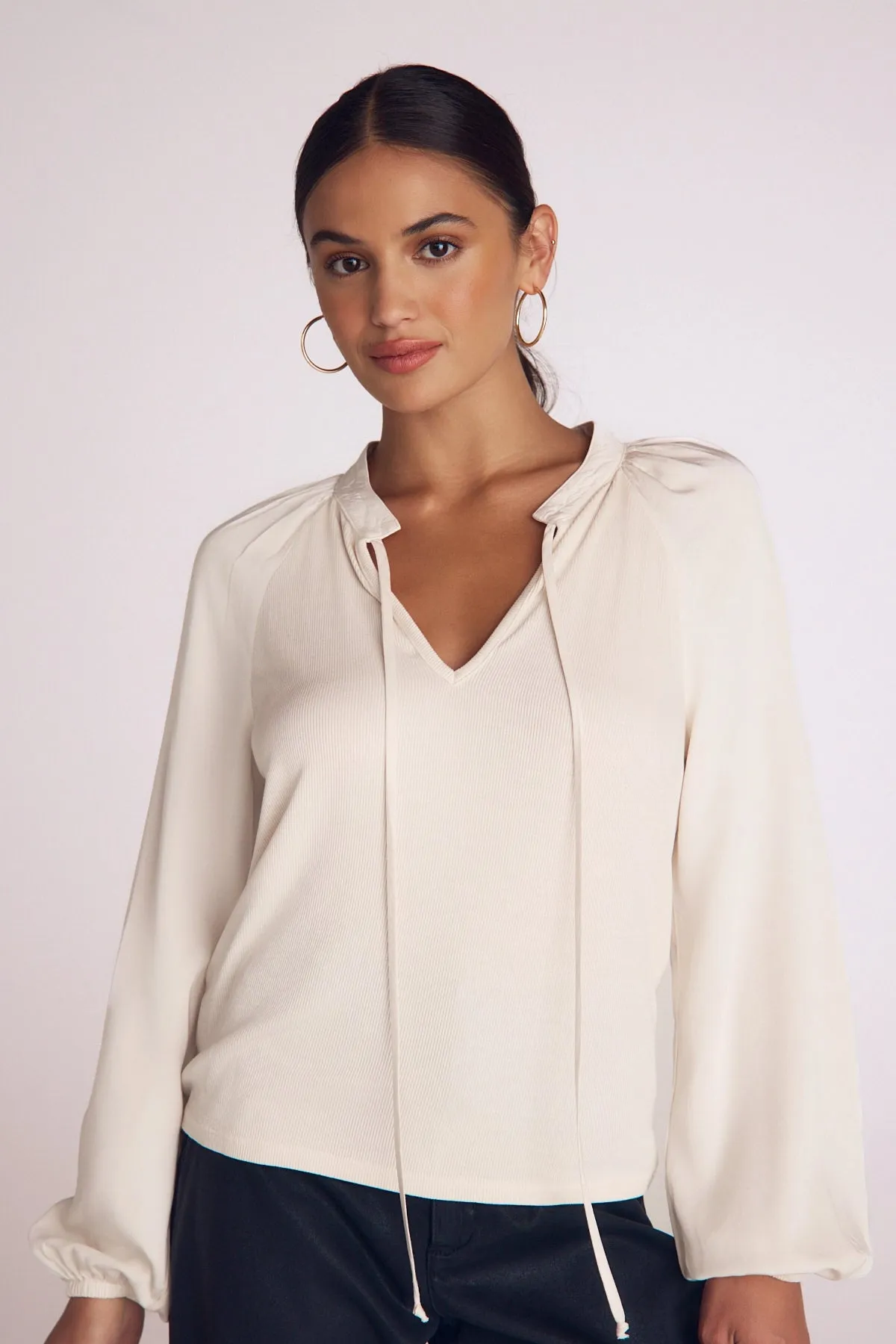 Long Sleeve Raglan Mixed Shirt sold by Hills Dry Goods