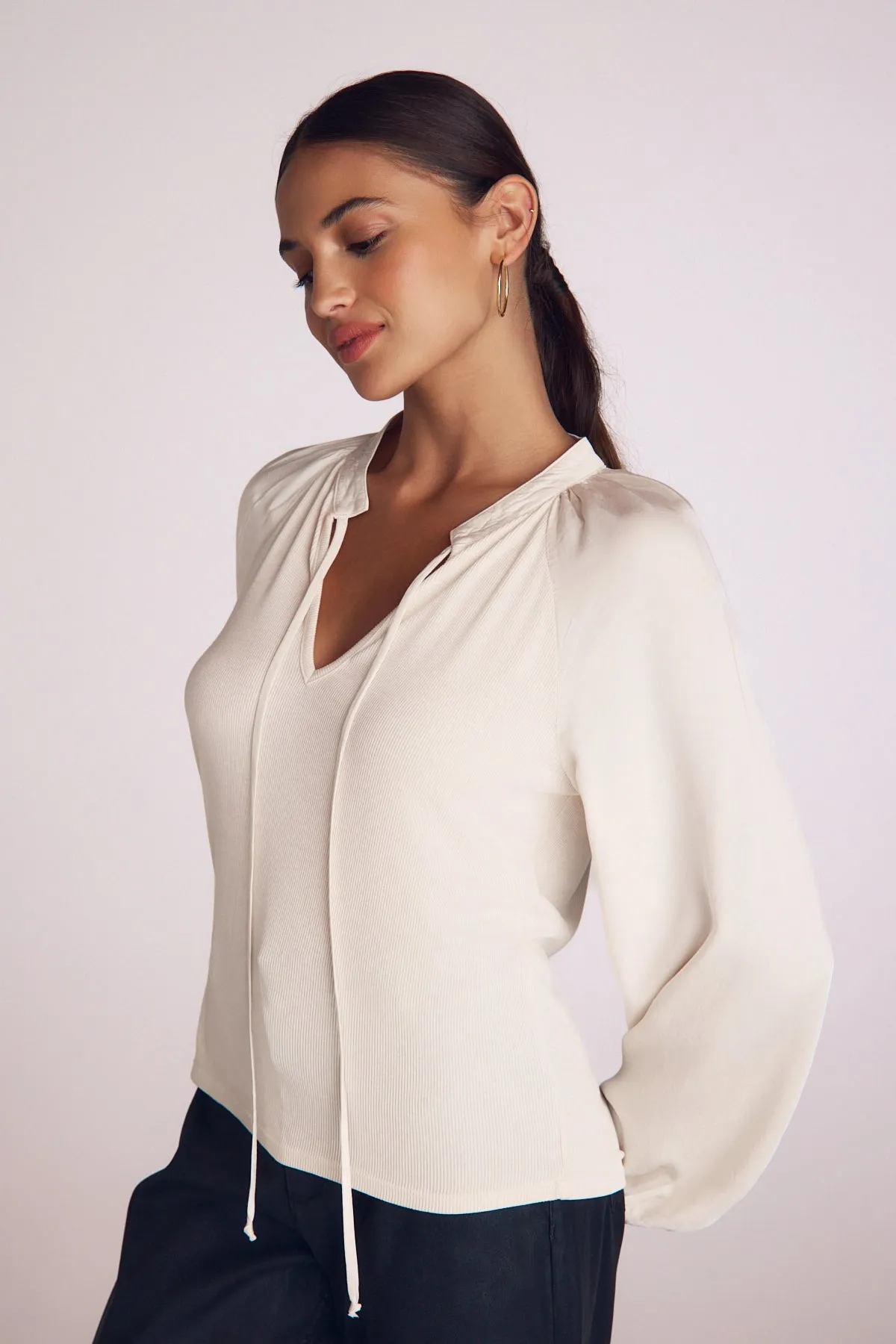 Long Sleeve Raglan Mixed Shirt sold by Hills Dry Goods product image thumbnail 2