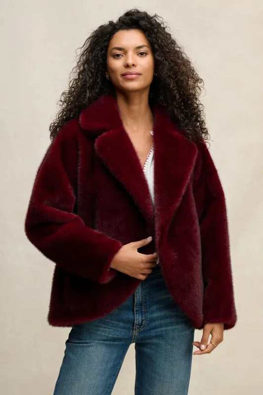 Carolyn Faux Fur Jacket sold by Hills Dry Goods