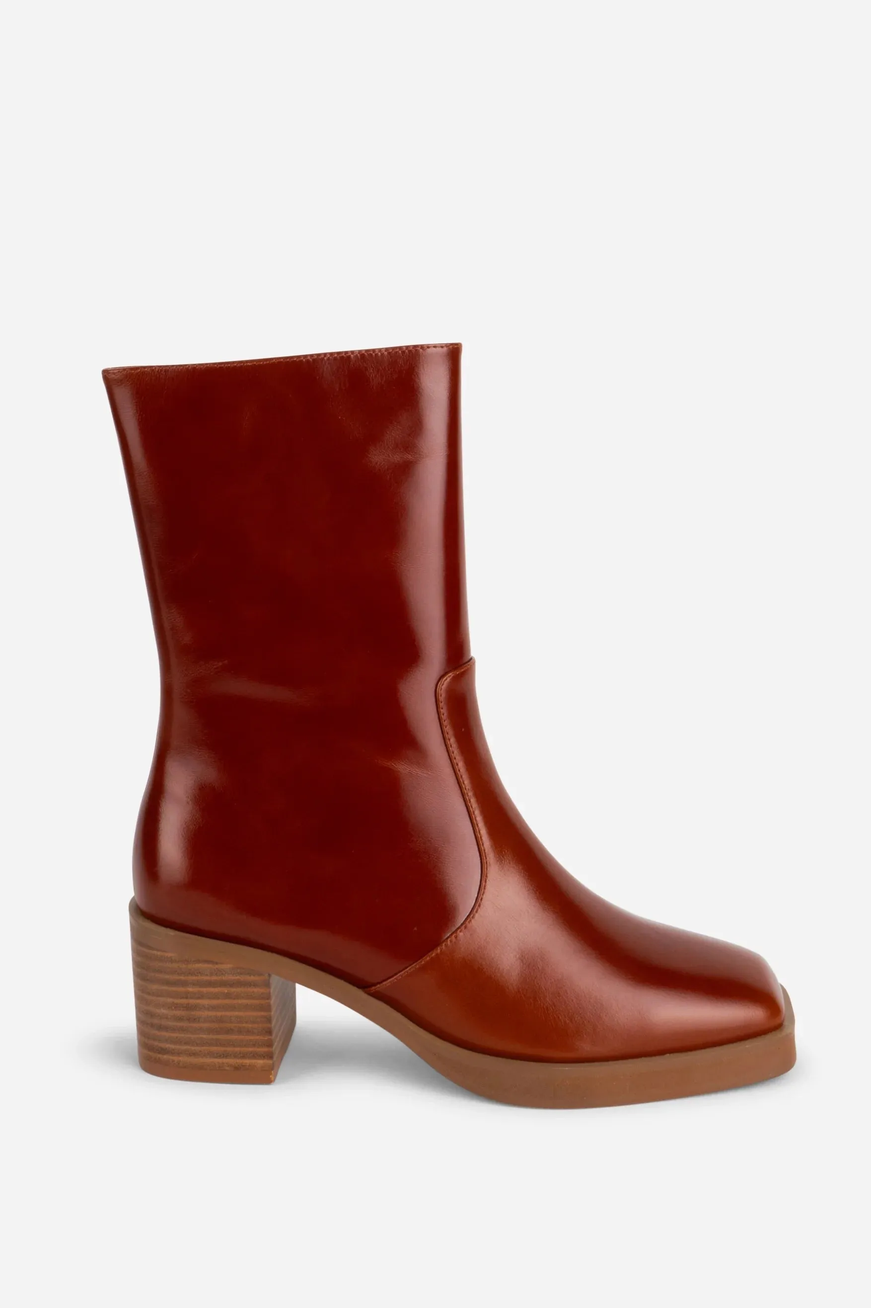 Norfolk Stacked Heel Ankle Boot sold by Hills Dry Goods