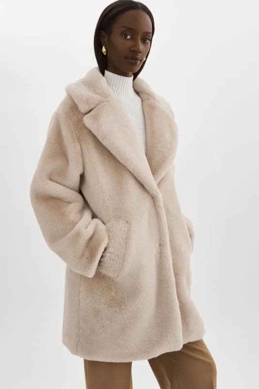 Linnea Faux Fur Coat sold by Hills Dry Goods