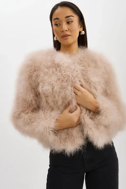 Deora Feather Jacket made by LAMARQUE