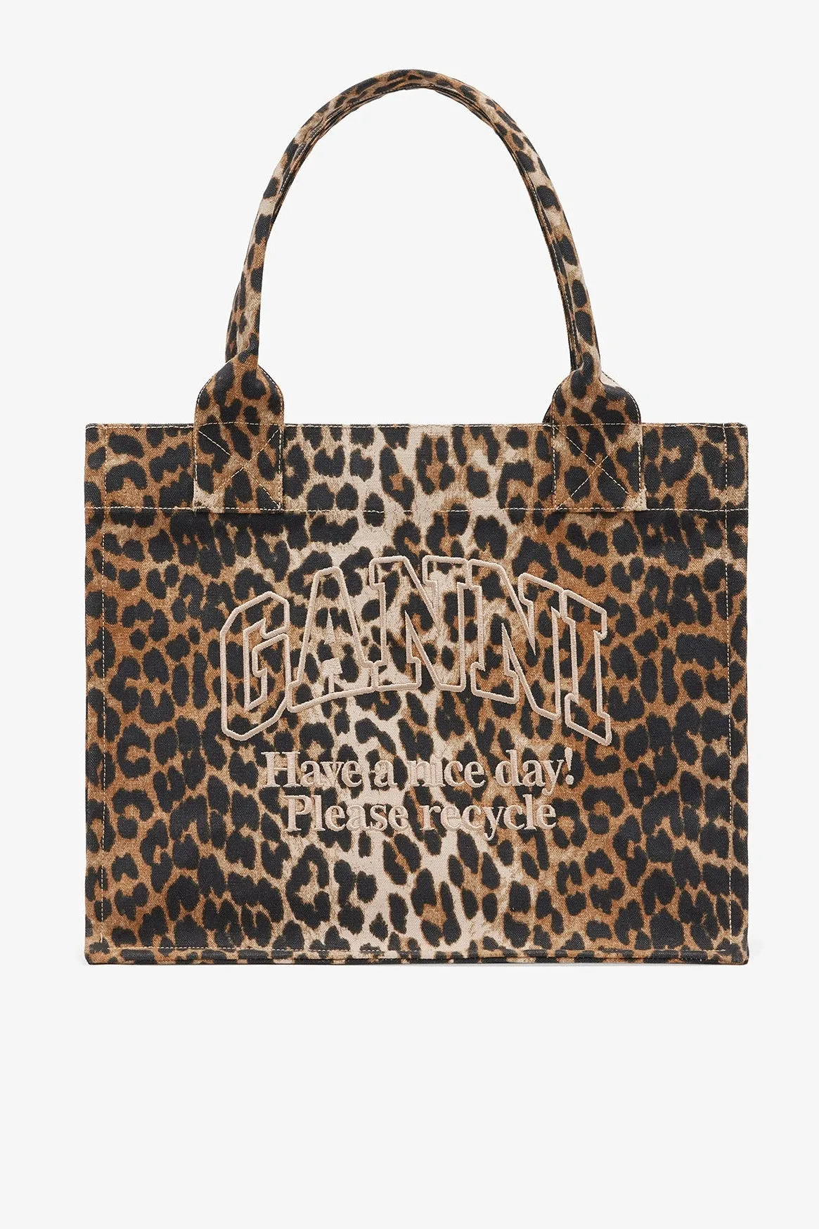 Leopard Large Canvas Tote Bag sold by Hills Dry Goods