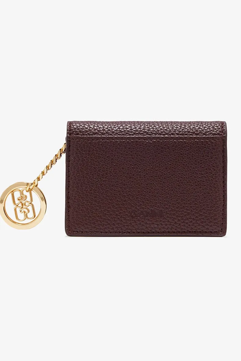 Card Holder With Flap in Grained Brown sold by Hills Dry Goods product image thumbnail 3
