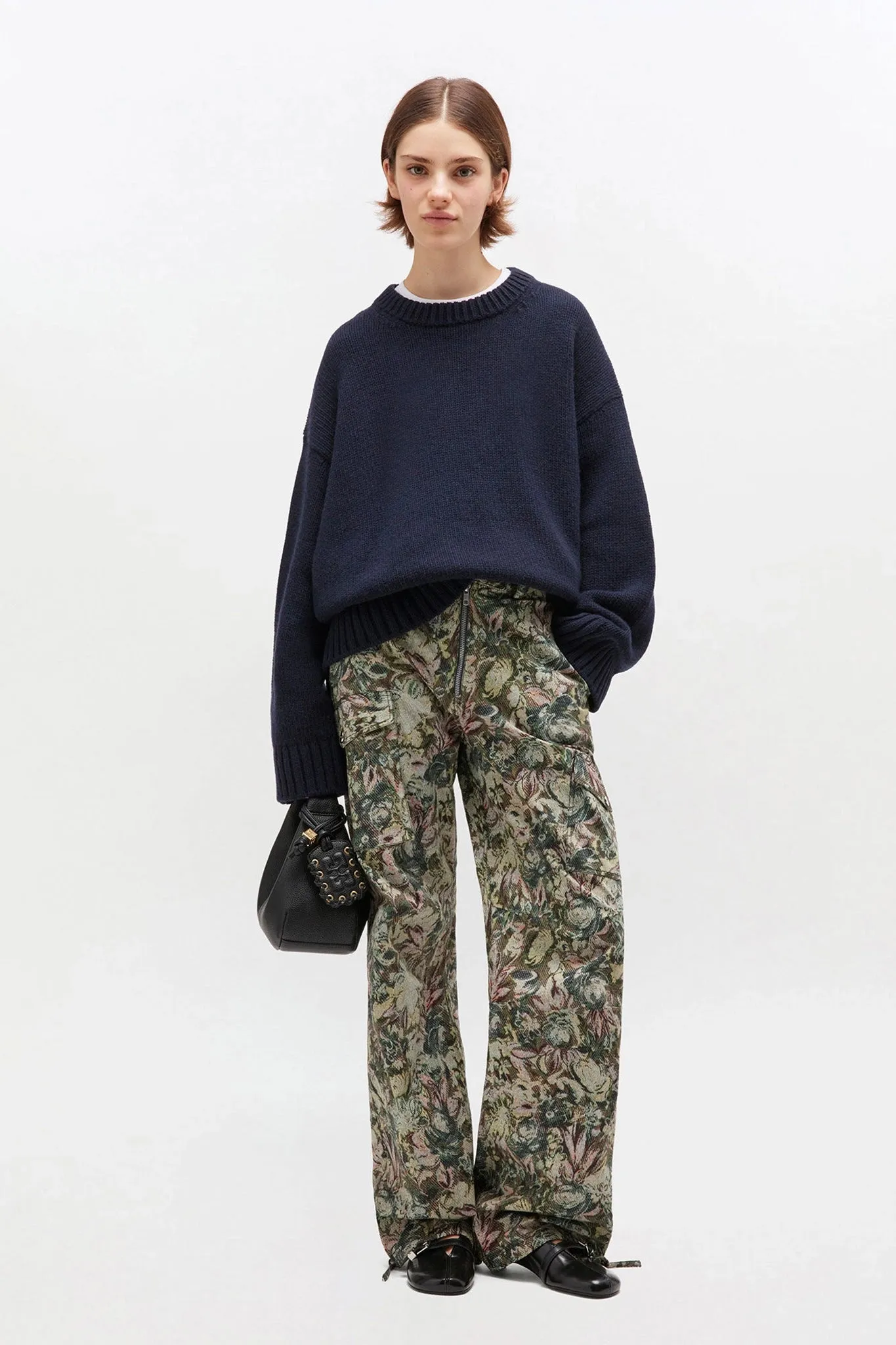 Dark Blue Wool Mix Sweater sold by Hills Dry Goods product image thumbnail 3