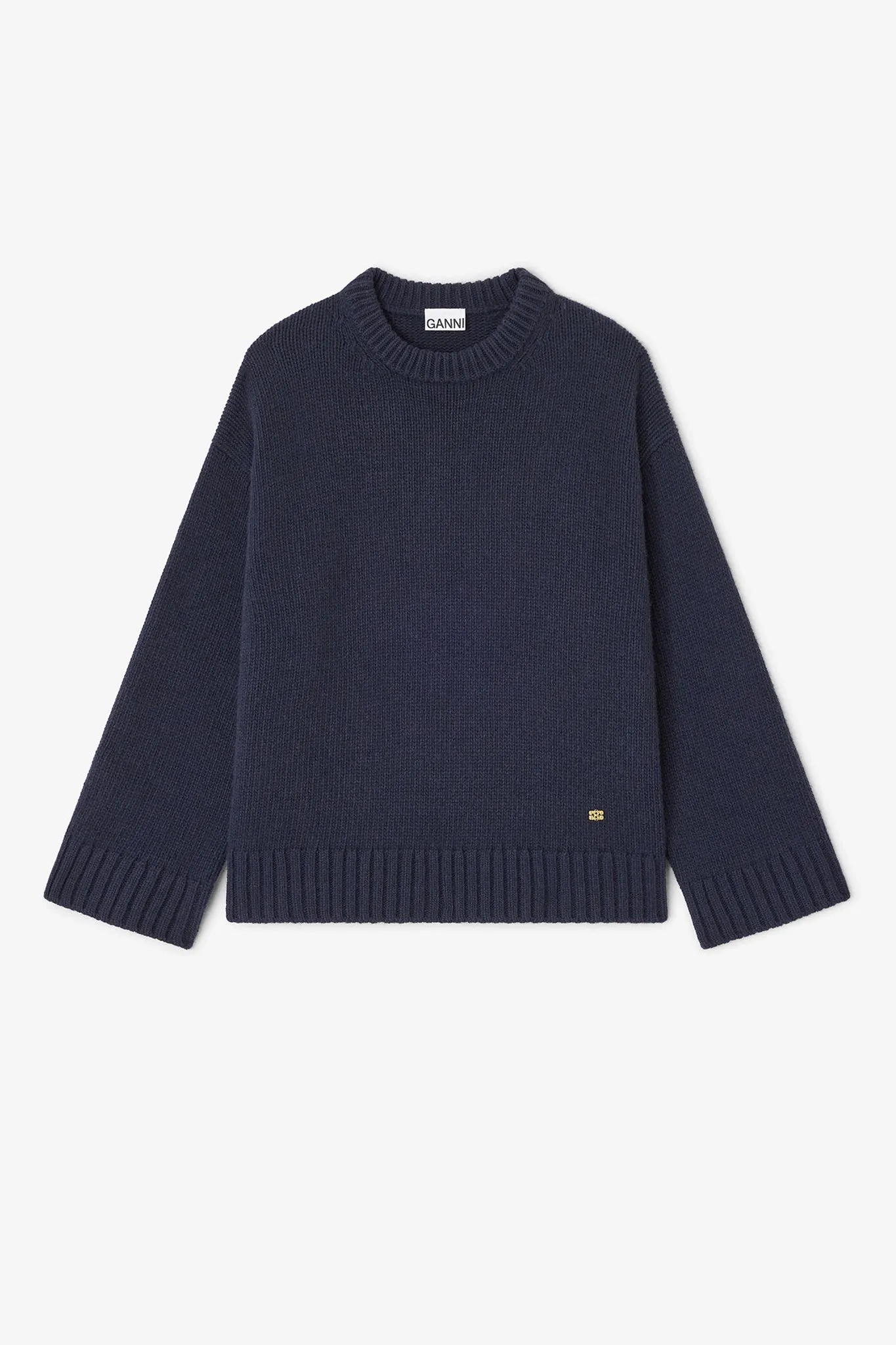 Dark Blue Wool Mix Sweater sold by Hills Dry Goods product image thumbnail 4