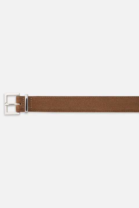 The Suede Square Buckle Belt sold by Hills Dry Goods product image thumbnail 2