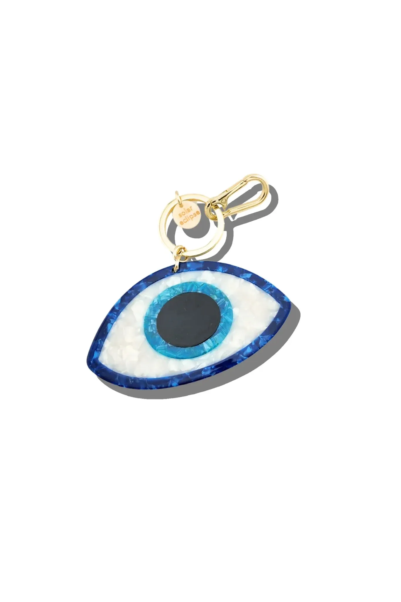Hand-painted Evil Eye Bag Charm + Keychain sold by Hills Dry Goods