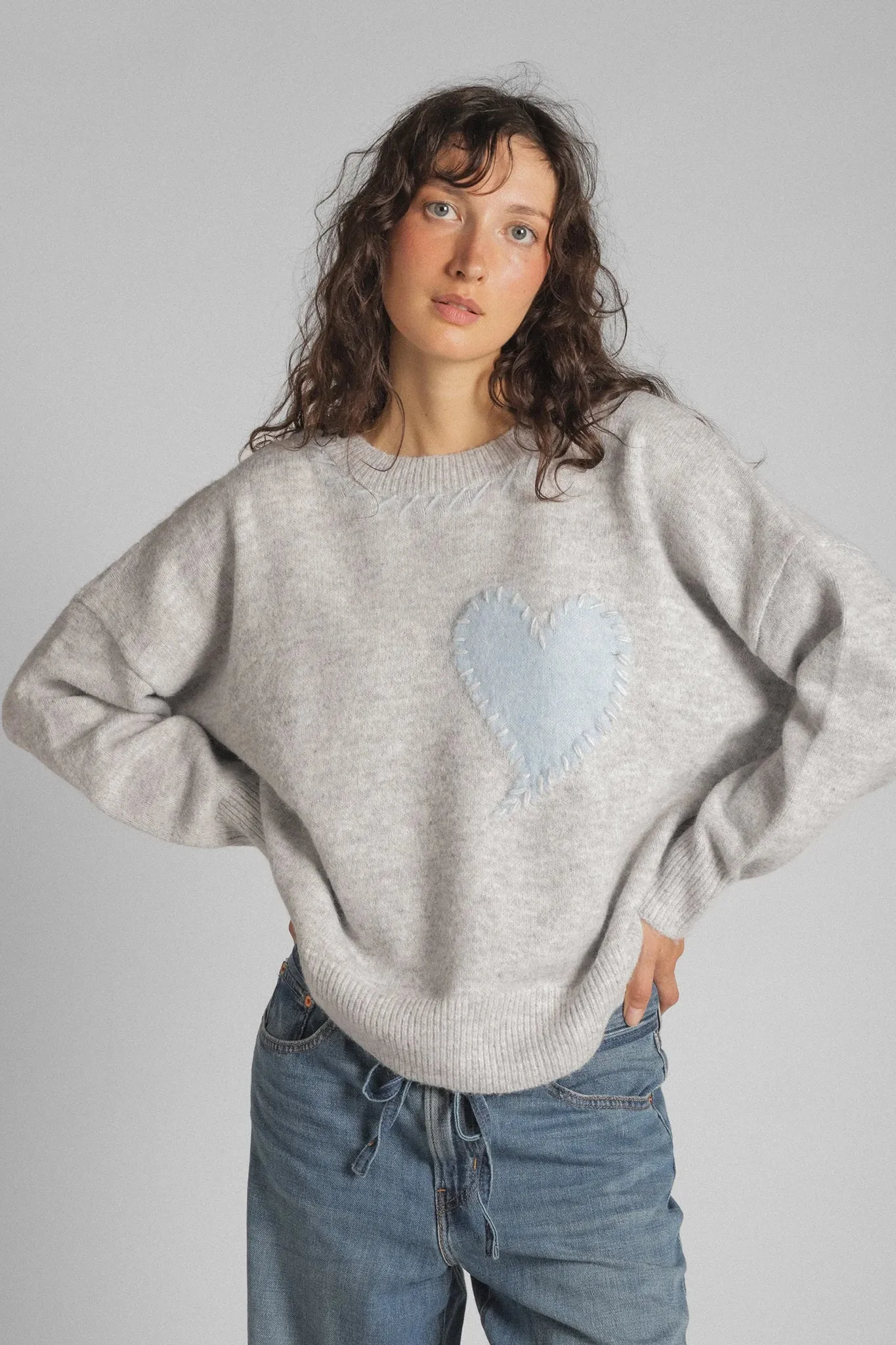 Heart Eco Pullover sold by Hills Dry Goods