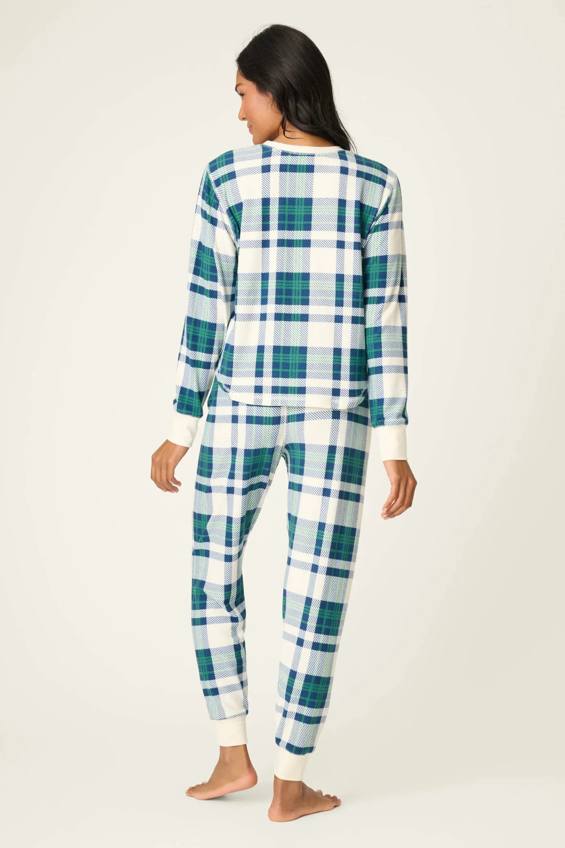 Cozy Life Thermal Velour Plaid PJ Set sold by Hills Dry Goods product image thumbnail 3