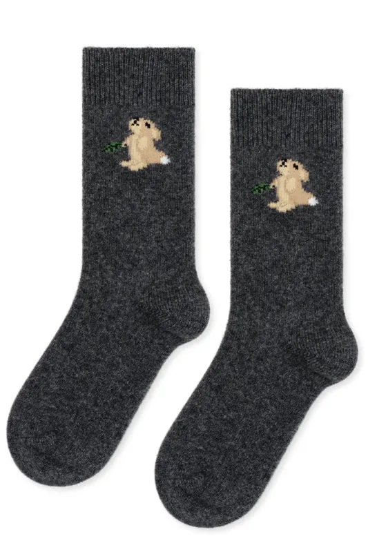 Hungry Bunny Cashmere Crew sold by Hills Dry Goods
