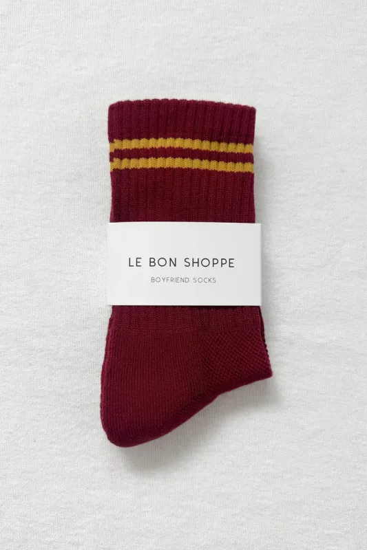 Boyfriend Socks made by Le Bon Shoppe