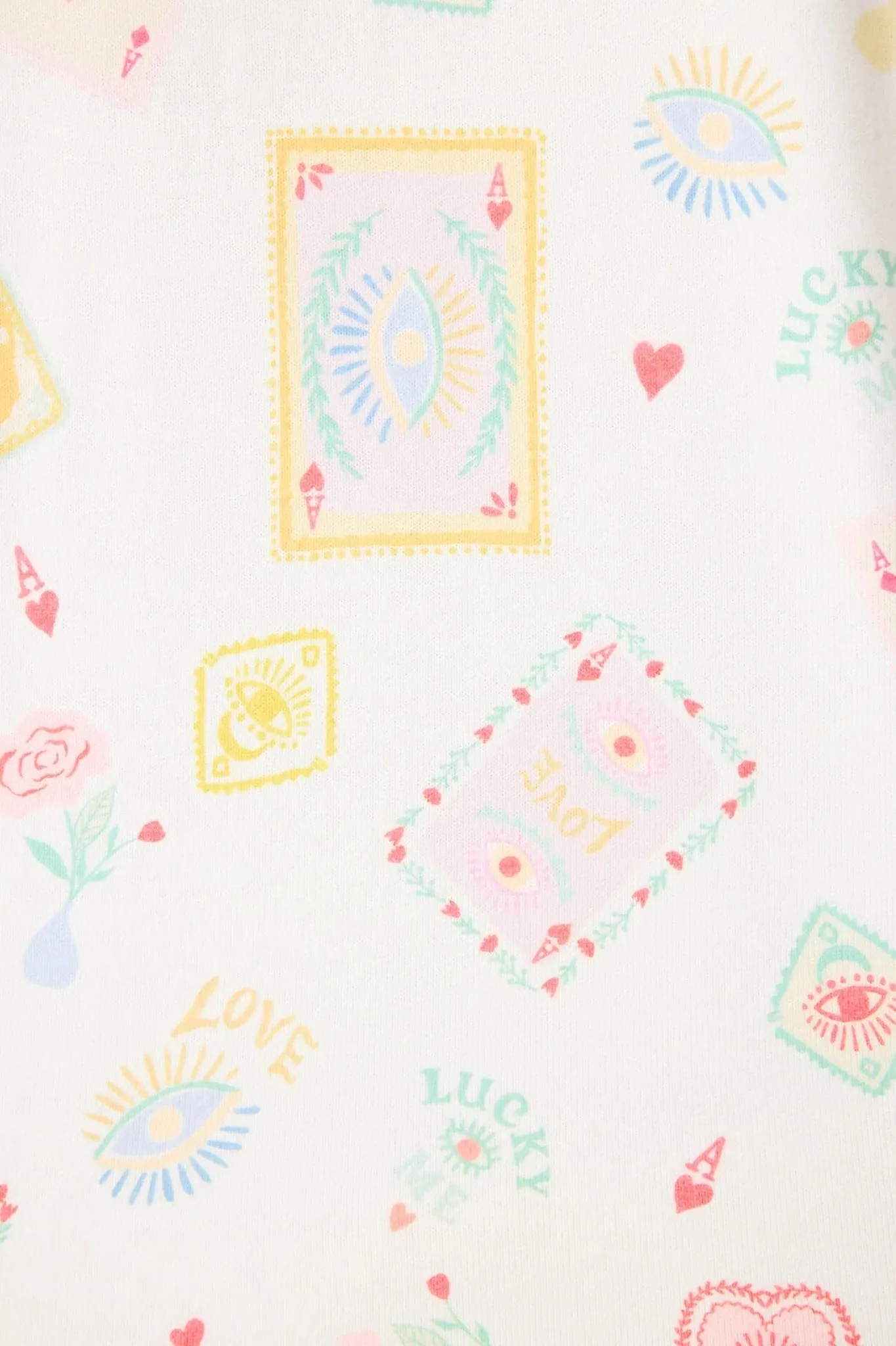 Lucky Me Tarot Card Print 3-Piece PJ Set sold by Hills Dry Goods product image thumbnail 5