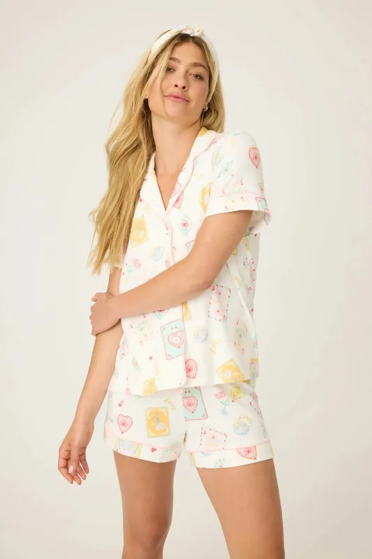 Lucky Me Tarot Card Print 3-Piece PJ Set sold by Hills Dry Goods