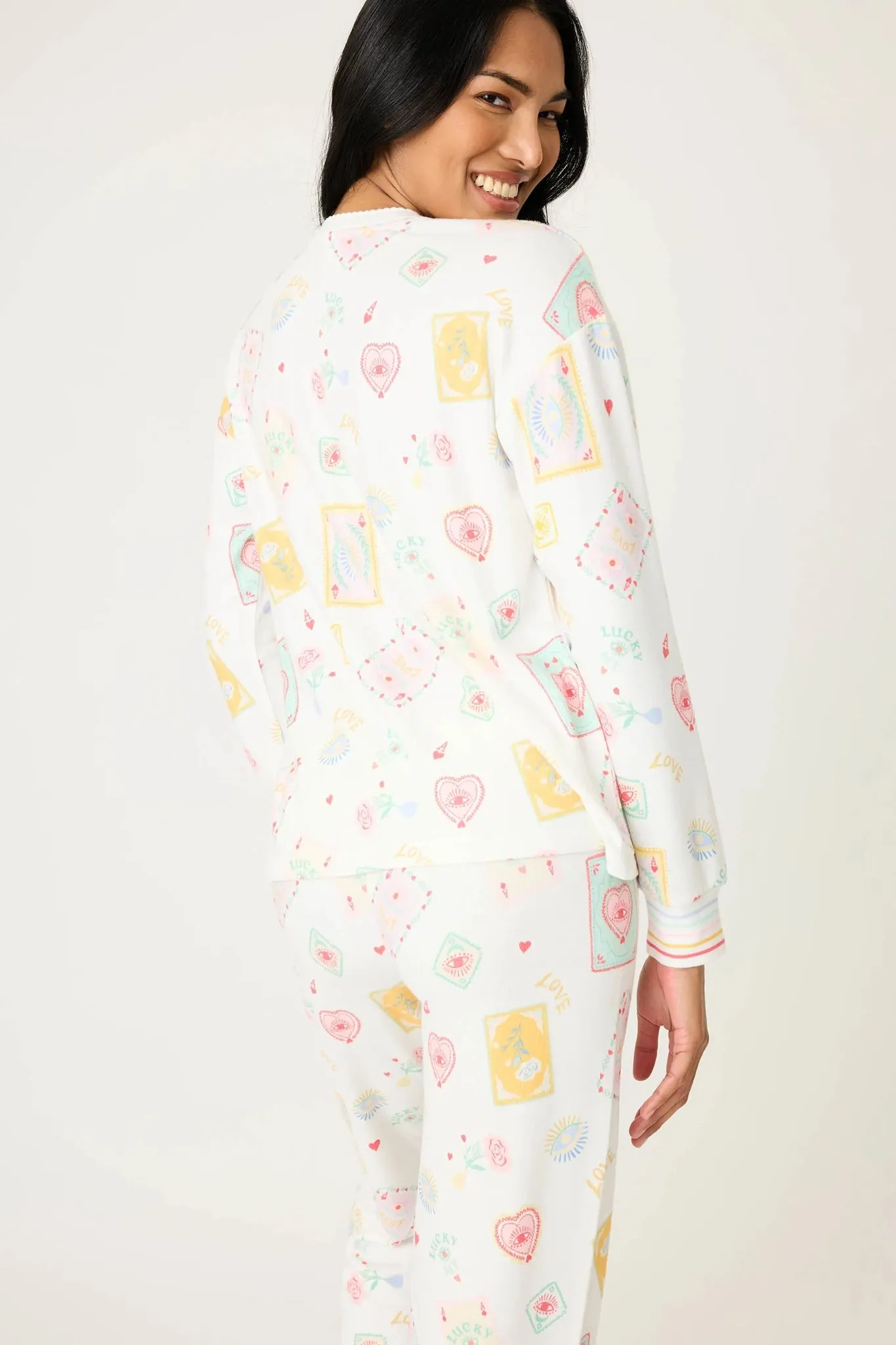 Lucky Me Tarot Card Print Long Sleeve Top sold by Hills Dry Goods product image thumbnail 3