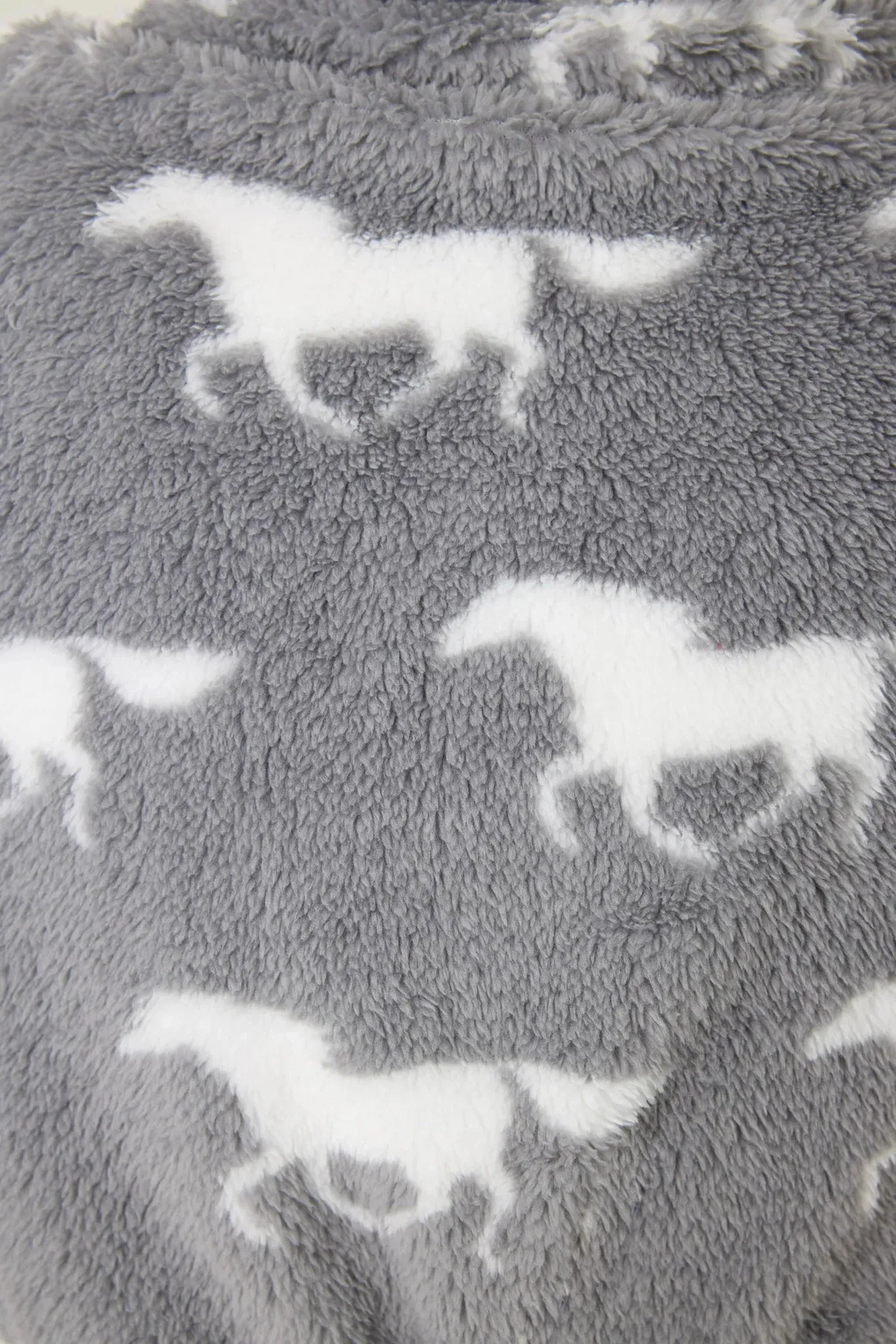 Let's Get Cozy Plush Horse Print Robe sold by Hills Dry Goods product image thumbnail 4