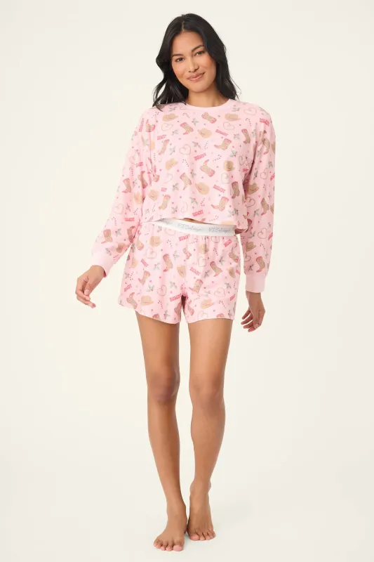 Boyfriend Boxer Western Holiday Print Shorts Set sold by Hills Dry Goods