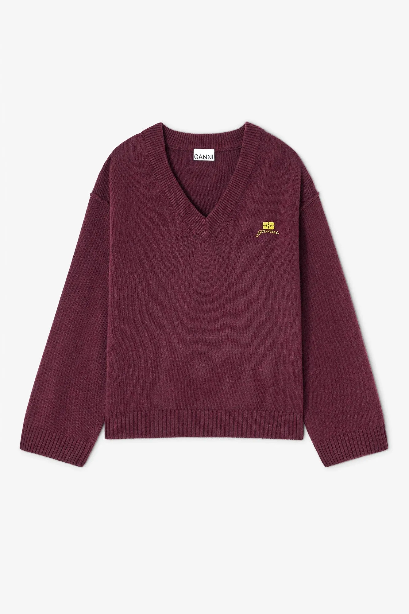 Wool Mix V-neck Jumper sold by Hills Dry Goods product image thumbnail 4