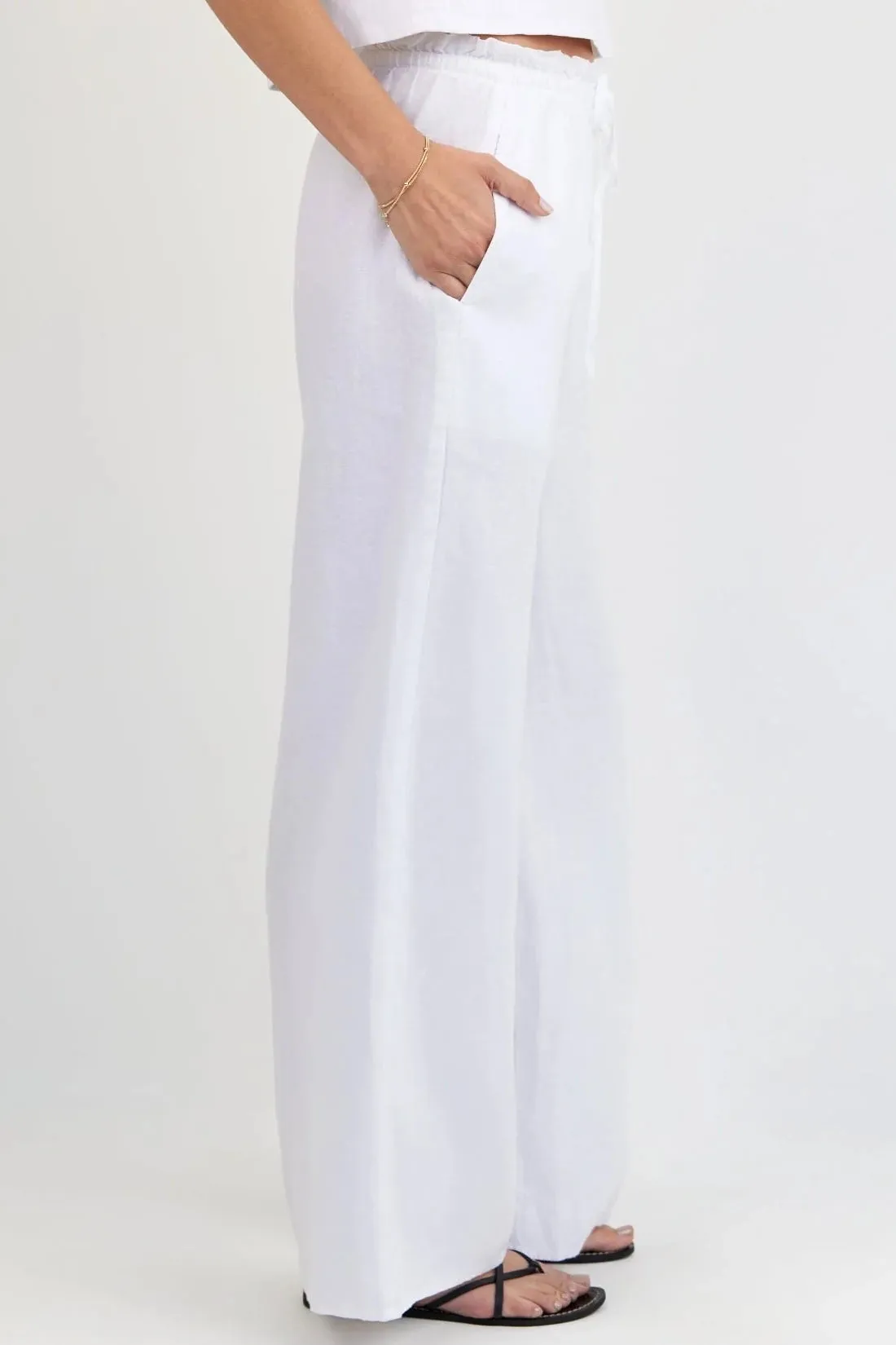 Ruffle Waist Wide Leg Pant sold by Hills Dry Goods product image thumbnail 3
