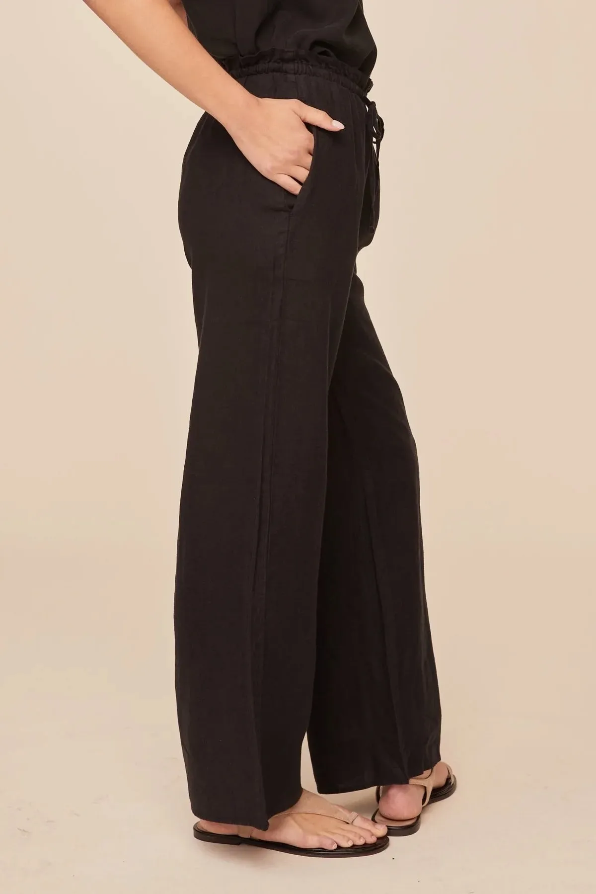 Ruffle Waist Wide Leg Pant sold by Hills Dry Goods product image thumbnail 3