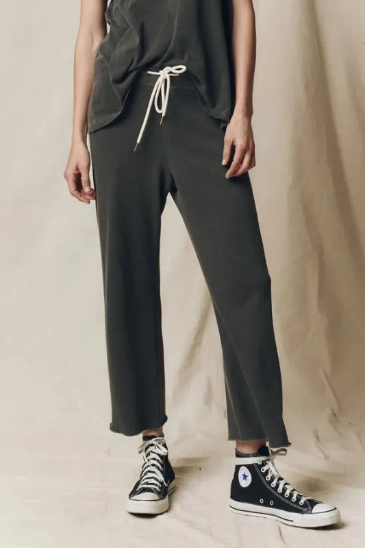The Wide Crop Sweatpant made by THE GREAT.