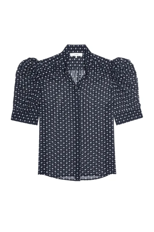 The Tie Print Gillian Top sold by Hills Dry Goods