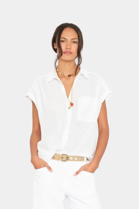 White Lexi Shirt made by XiRENA