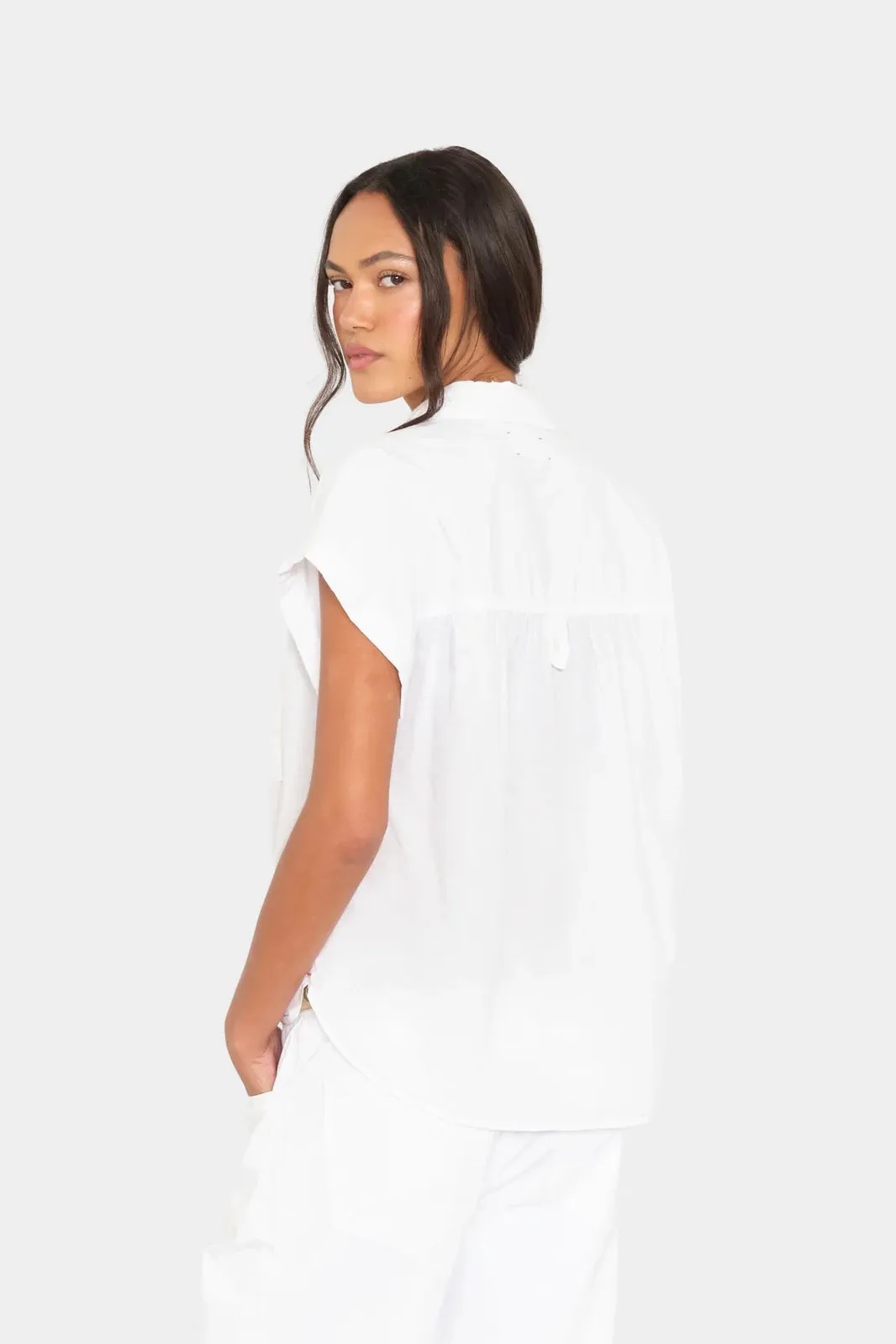 White Lexi Shirt sold by Hills Dry Goods product image thumbnail 2