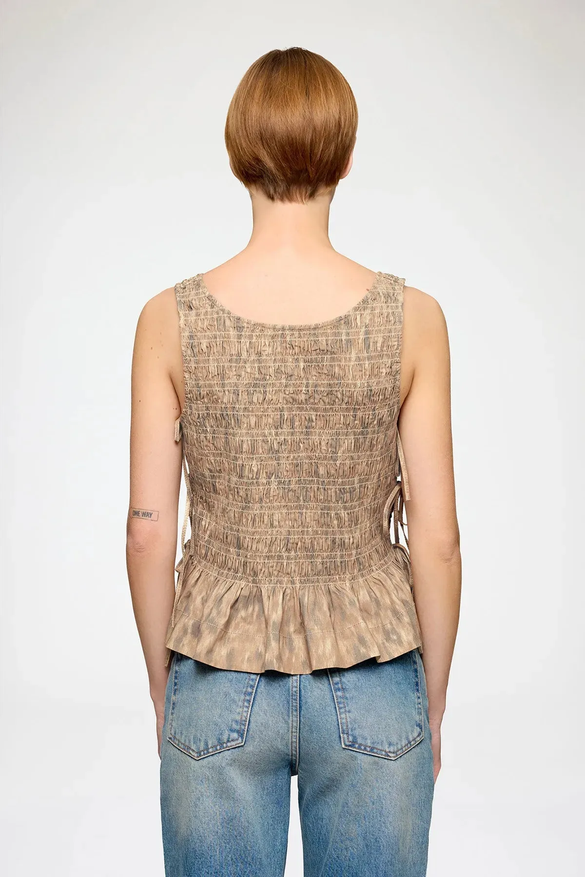 Smock Top in Printed Stretch sold by Hills Dry Goods product image thumbnail 3