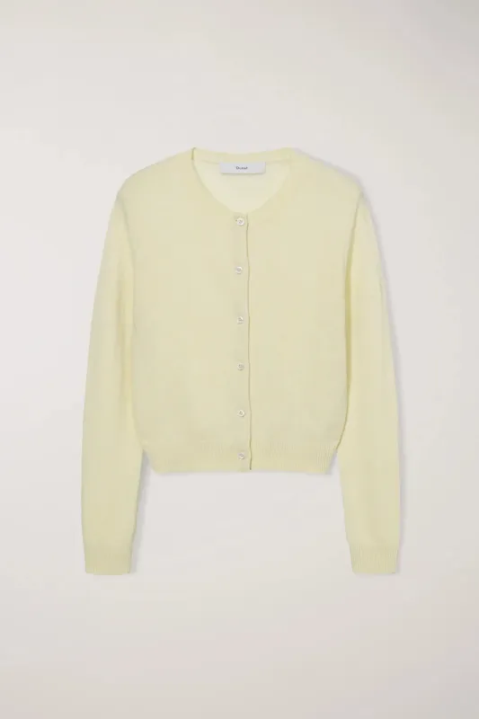 Essential Crewneck Knit Cardigan made by Dunst