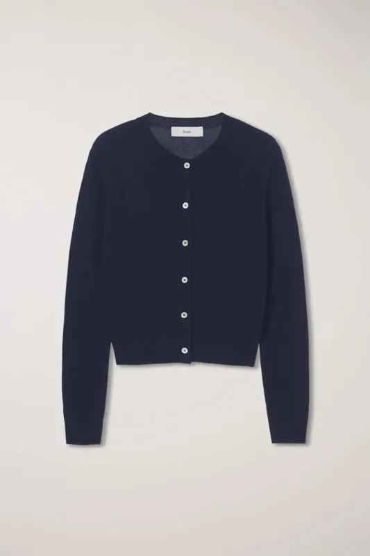 Essential Crewneck Knit Cardigan made by Dunst