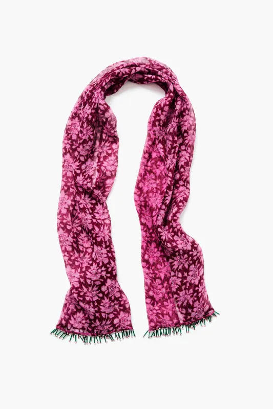 Beaded Silk Scarf made by Chan Luu