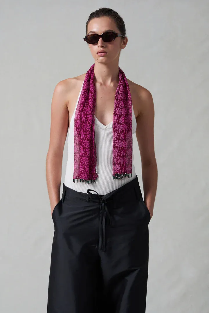 Beaded Silk Scarf sold by Hills Dry Goods product image thumbnail 2