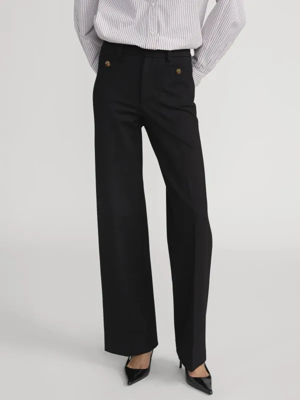 The Slim Palazzo Trouser made by Frame Denim
