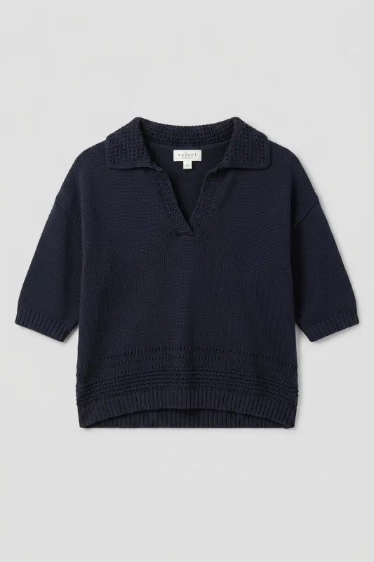 Winslow Sweater Polo made by Velvet by Graham & Spencer