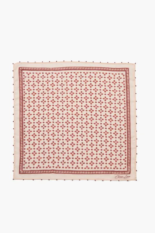 Beaded Floral Bandana made by Chan Luu