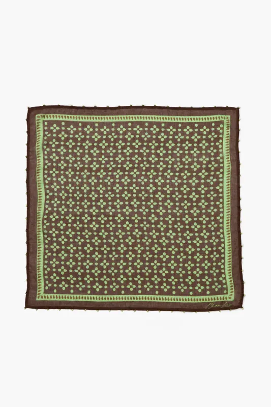Beaded Floral Bandana made by Chan Luu