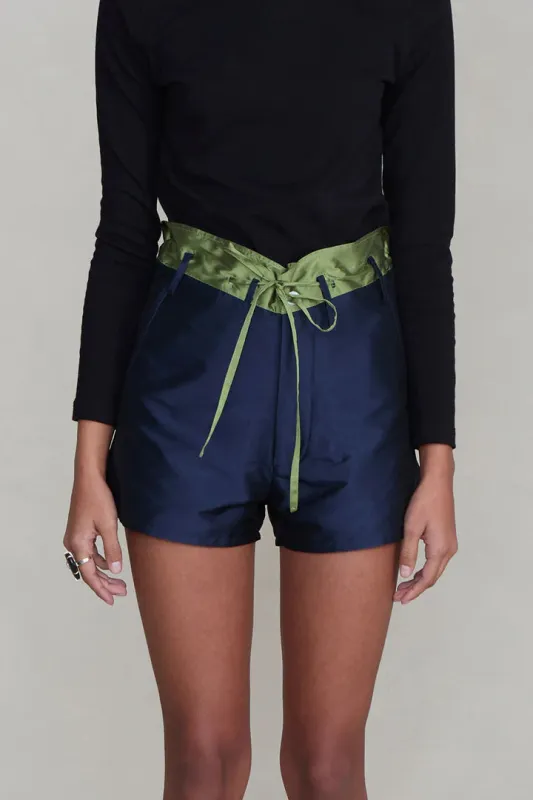 Techno Taffeta Two Tone Short made by Chan Luu