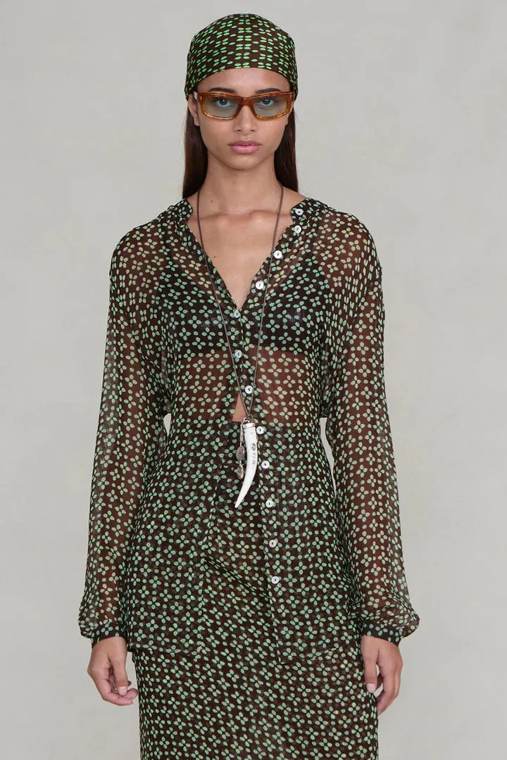 Printed Midi Button Dress sold by Hills Dry Goods