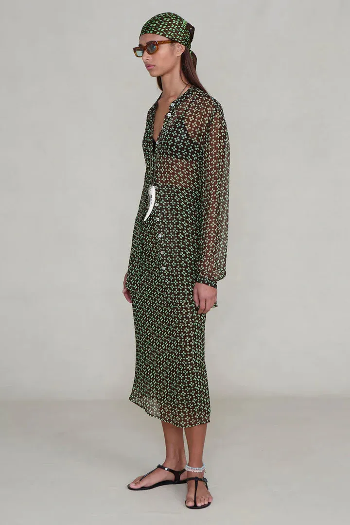Printed Midi Button Dress sold by Hills Dry Goods product image thumbnail 2