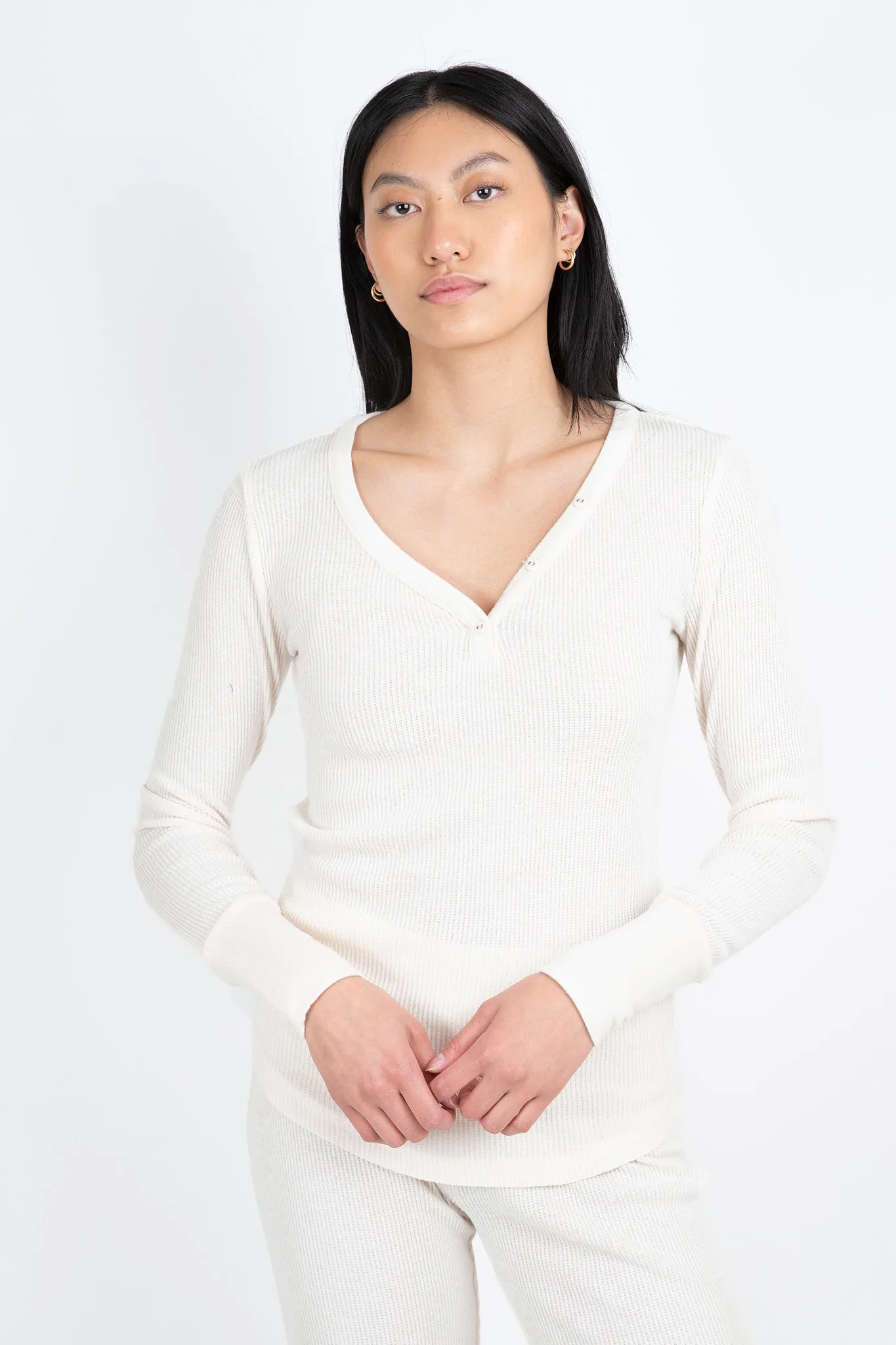 Textured Essentials Long Sleeve Top sold by Hills Dry Goods