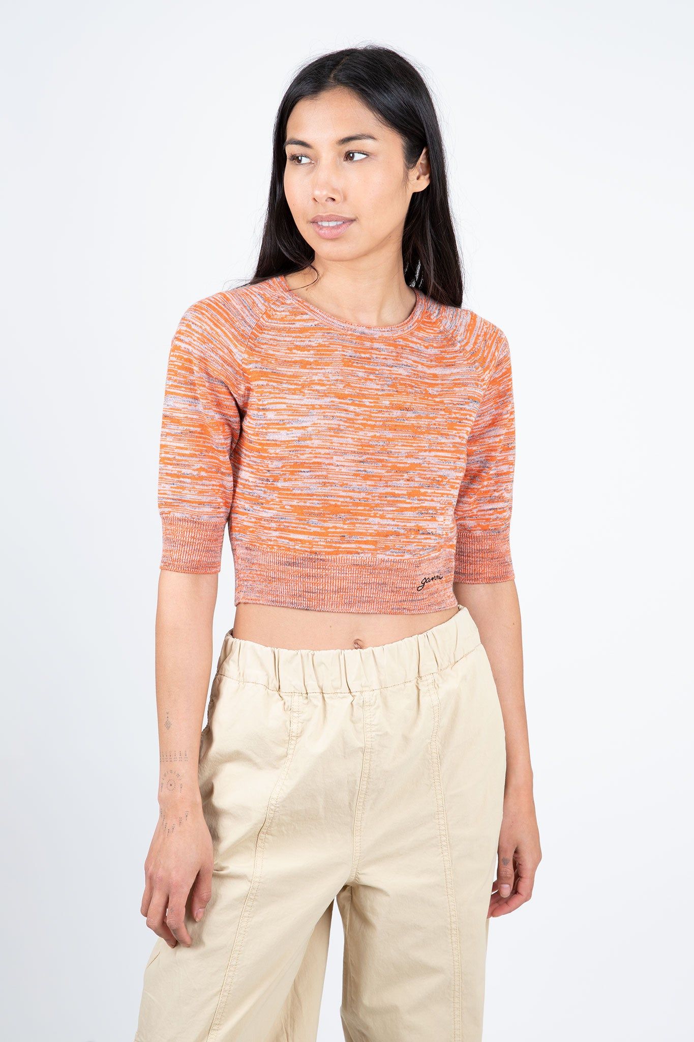 Merino Mouline Cropped Top sold by Hills Dry Goods