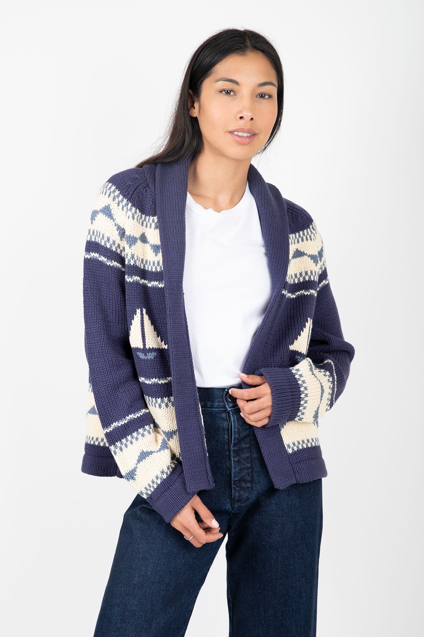 BattenwearバテンウェアLodge Cardigan NAVY XL Snuggle Up In Battenwear's Lodge Cardigan