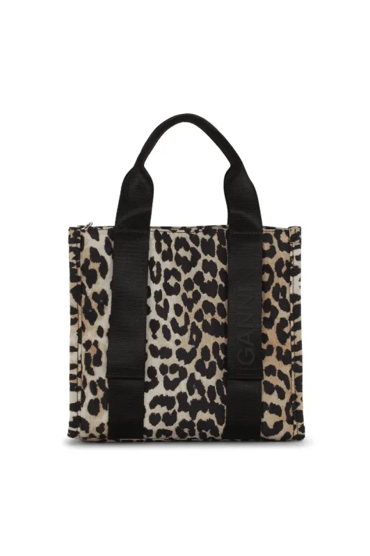 Small Leopard Tech Tote sold by Hills Dry Goods
