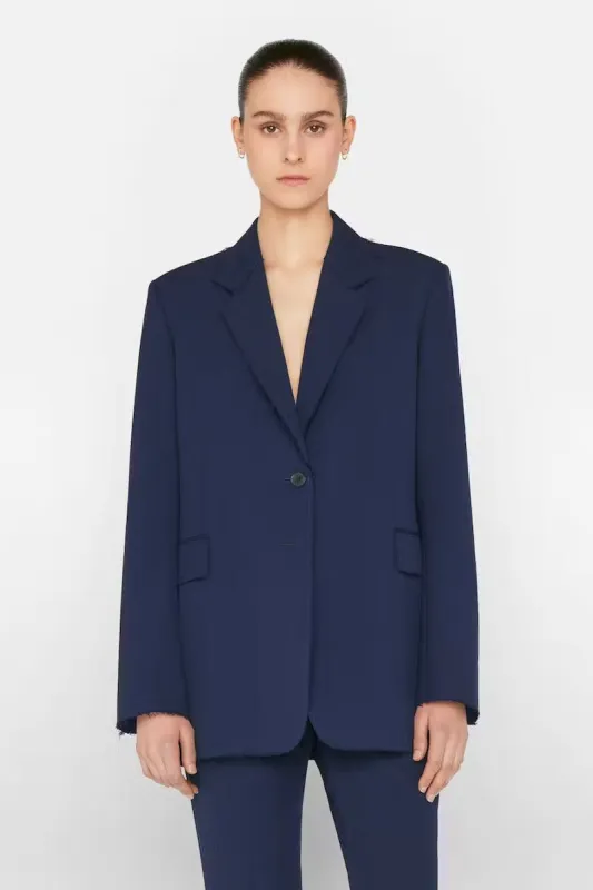 Oversized Raw Edge Blazer sold by Hills Dry Goods