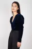Velvet Jersey V-Neck Blouse sold by Hills Dry Goods